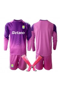 Aston Villa Maalivahti Jalkapallovaatteet Lasten Kolmas peliasu 2025-26 Pitkähihainen (+ Lyhyet housut)